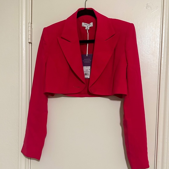 Sergio Hudson x Target Women's‎ Cropped Pink Blazer Women's S - Picture 2 of 5